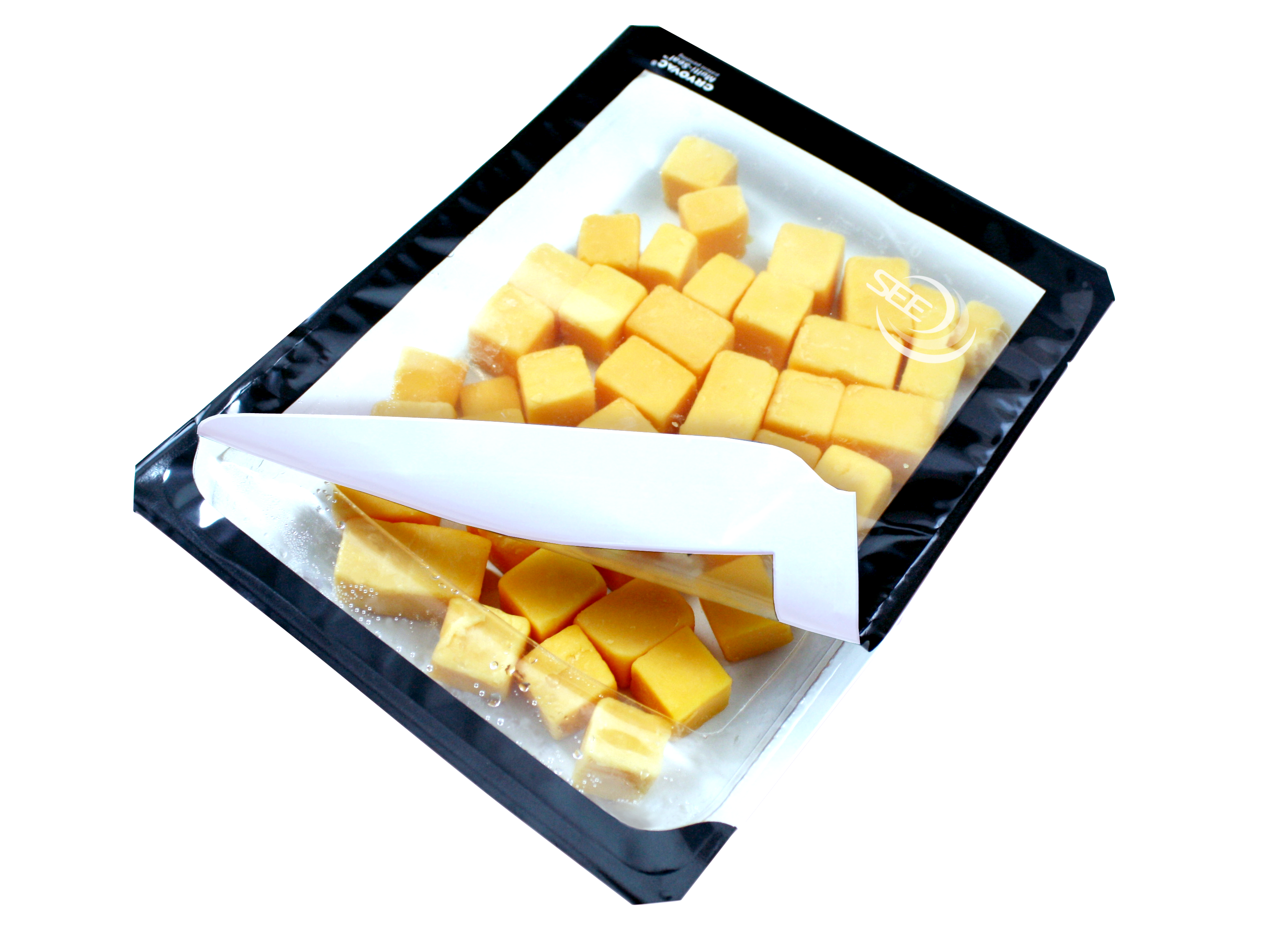 Tapas para termoformado resellables Multi-Seal® FlexLOK™ para barras de queso cubicadas