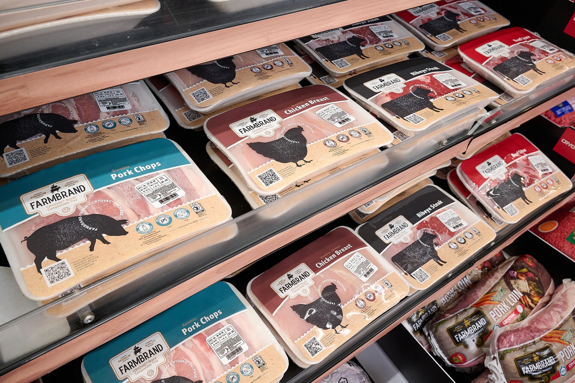 HT Retail Compostable Tray Meat Case