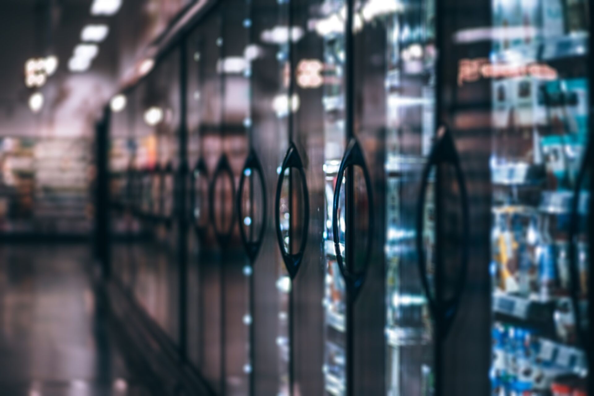Frozen Section of Grocery Store