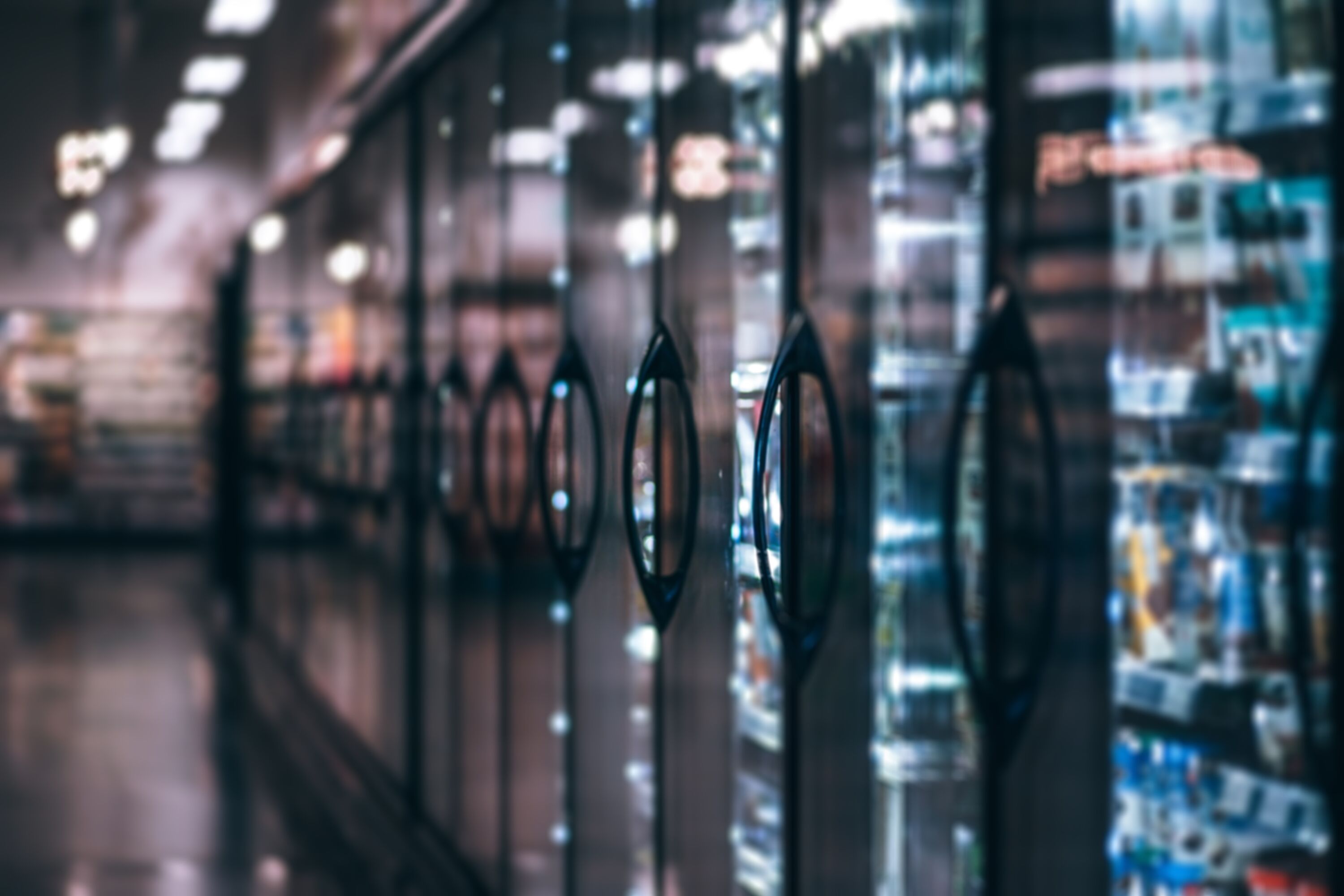 Frozen Section of Grocery Store