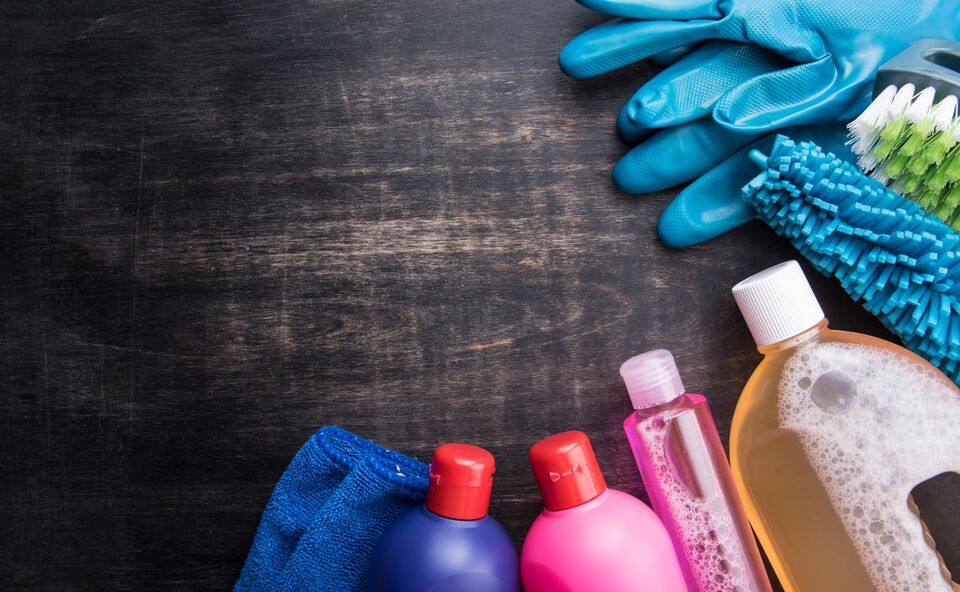 Household cleaning supplies and products
